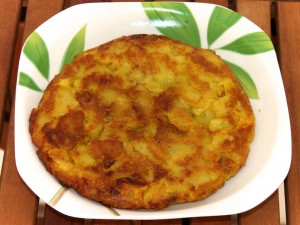 Tortilla de patata sin huevo Tortilla de patata sin huevo